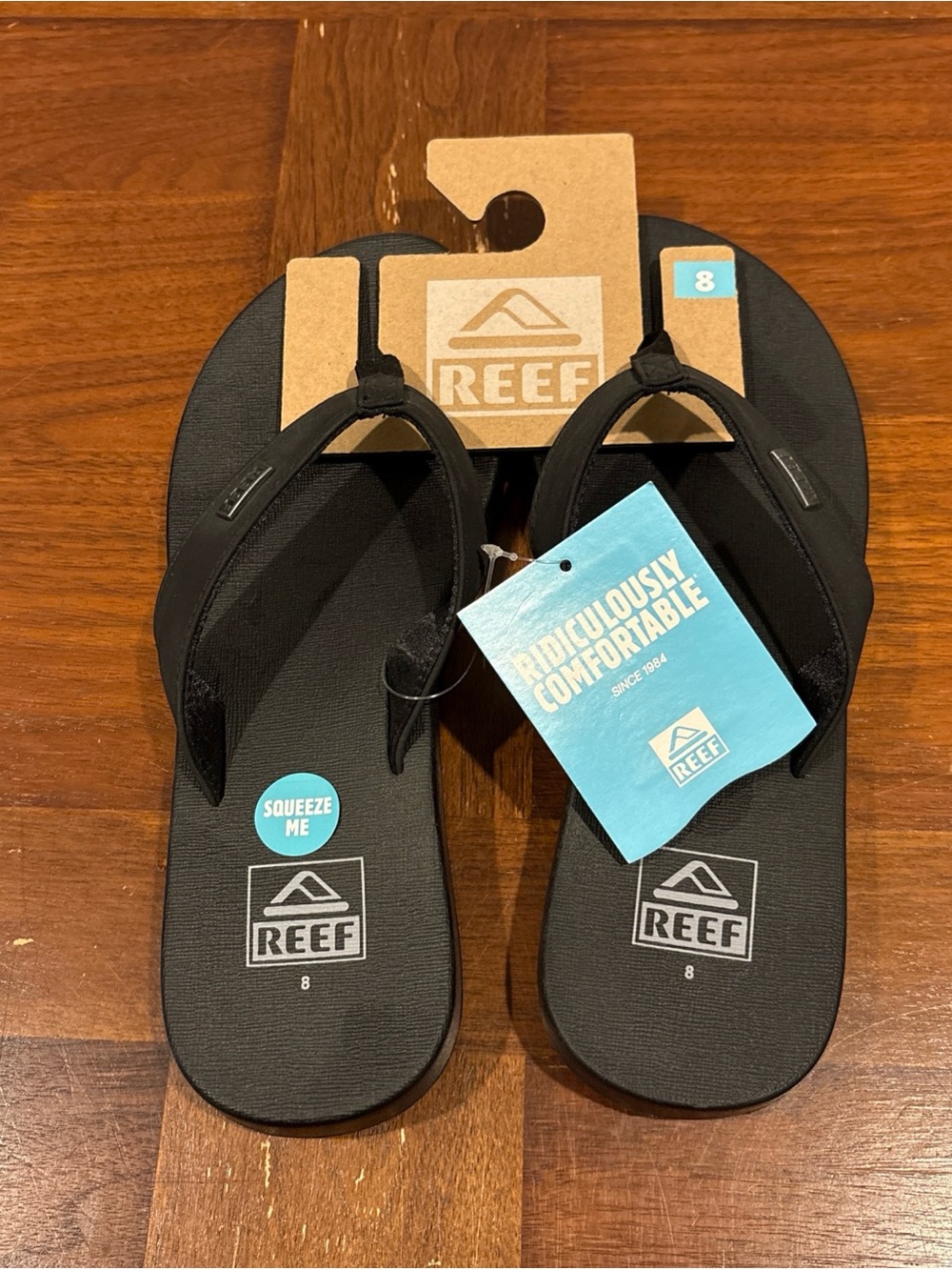 WOMEN'S REEF SUPER COMFY MIA SASSY FLIP FLOP BEACH/POOL SANDALS SIZE 8 NWT